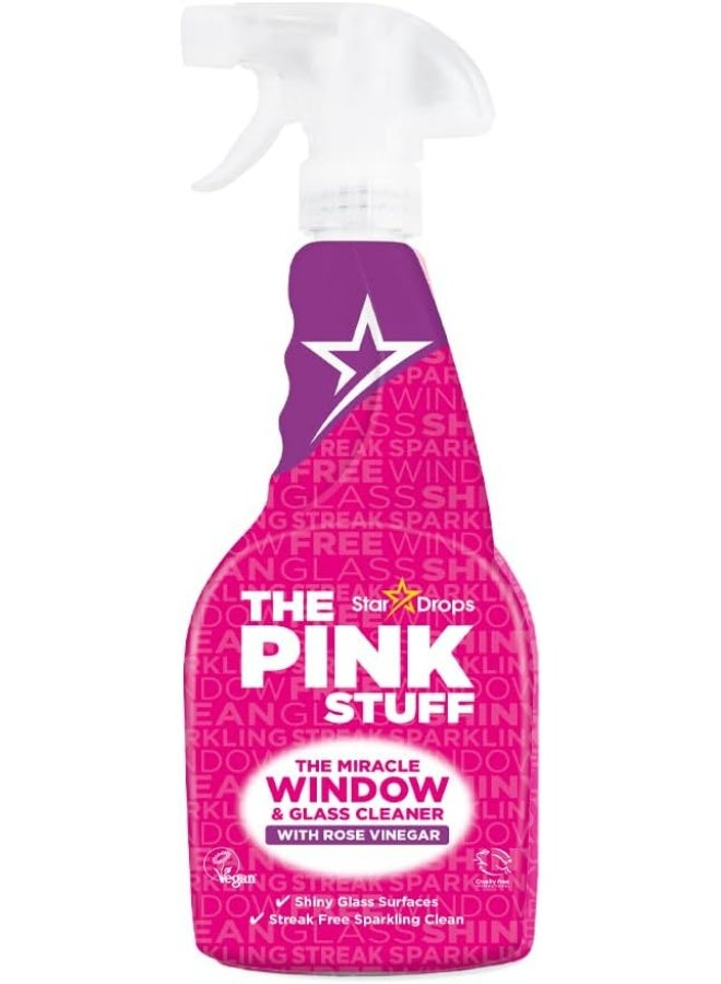 Stardrops The Pink Stuff The Miracle Window And Glass Cleaner With Rose Vinegar 850 ML - Image 1